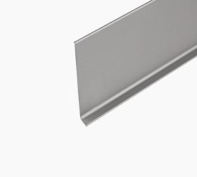 Алюминиевый напольный плинтус Русский профиль, анодированный серебро матовый, 40х11,2х2500 мм, 1 м.п